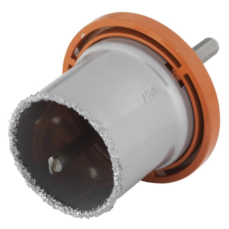 Wolfcraft 1 Bohrkranz Hm-bestreut Ø67mm