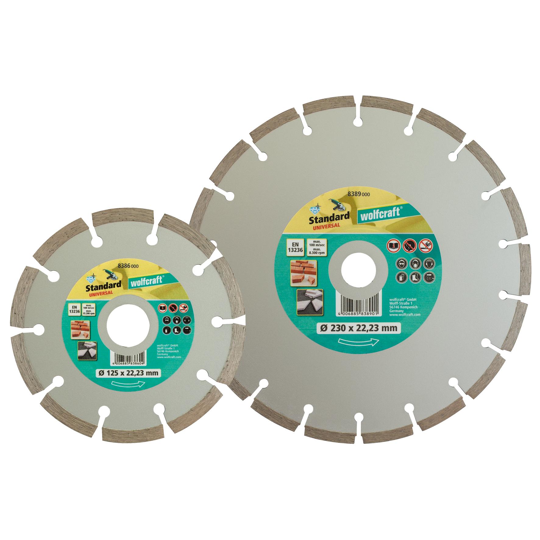 Disque À Tronçonner Segmenté Diamant Wolfcraft 8389000 Ø230 Mm X 22.2 Mm