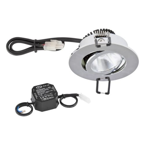 EVN Lichttechnik P-LED Deckeneinbauleuchte 3000K 230V rund chr PC20N61102
