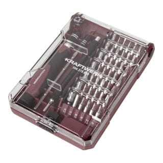 Kraftwerk Bit Box mit Präzisions Schraubendreher 1/4", 45-tlg.