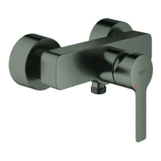 Grohe Brause-Einhebelmischer Lineare hard graphite gebürstet, Wandmontage