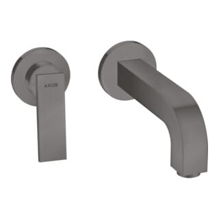 hansgrohe Fertigmontageset Axor Citterio UP-Waschtisch-Einhebelmischer, A 220mm, m HG, brush. bla vc