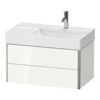 Duravit Waschtischunterschrank XSquare 78,4x46x39,7cm, 2 La, B r, wandhängend, sw hgl