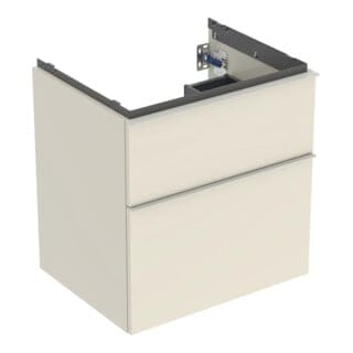 Geberit Waschtischunterschrank iCon 59,2x61,5x47,6cm, 2 L, sa hgl/Gr. sa ma