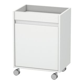 Duravit Rollcontainer Ketho 50x36x67cm, Tür links, weiß matt