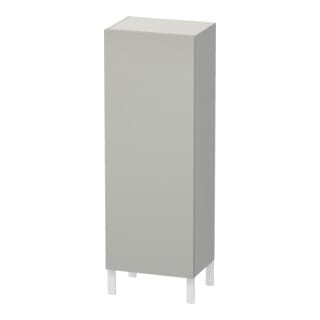 Duravit Halbhochschrank L-Cube 50x36,3x132cm, Tür links, betongrau matt