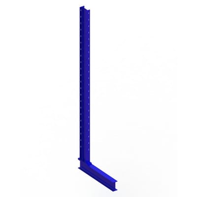 Meta Kragarmregal Ständer IPE140 einseitig 2500 x 600 mm Enzianblau Multistrong M
