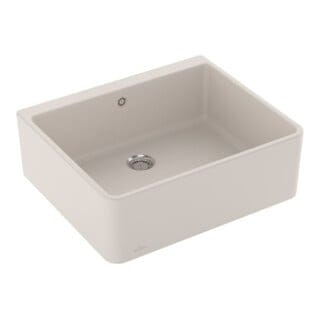 V&B Spülstein Einzelbecken 60 X m Abl.garn, Hand., crema CeramicPlus