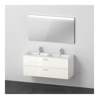 Duravit Möbel-Set XBase 130x49cm, WT, WTU 2 HL/SK, Sp., we. gl