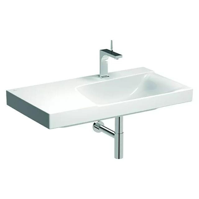 Geberit Waschtisch Xeno2 90x48cm, Ab L, HL mi, o. ÜL, we. K-Tect