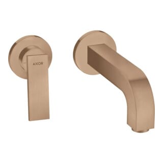 hansgrohe Fertigmontageset Axor Citterio UP-Waschtisch-Einhebelmischer, A 220mm, m HG, brush. r gol