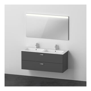 Duravit Möbel-Set XBase 130x49cm, WT, WTU 2 HL/SK, Sp., graph ma