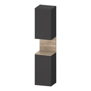 Duravit Hochschrank Qatego 40x36x1760cm, 2 T, B, An r, E Ma/Gra ma