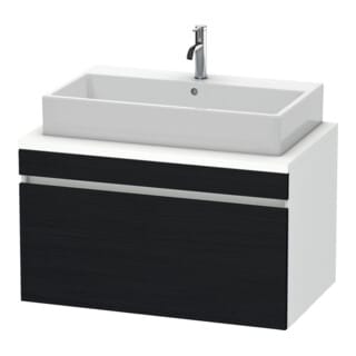 Duravit Waschtischunterschrank DuraStyle 90x54,8cm, Ei sw/we ma, f Kons, 1 Auszug