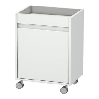 Duravit Rollcontainer Ketho 50x36x67cm, Tür rechts, weiß matt