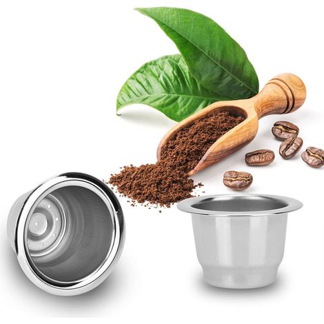 Wiederverwendbare Espressokapseln, Kaffeekapseln, Nachfüllbare Nespresso-kaffeekapsel Aus Edelstahl Für Nespresso-kaffeemaschinen, Kompatibel Mit Kaffeemaschinen, 3,7 X 2,5 Cm