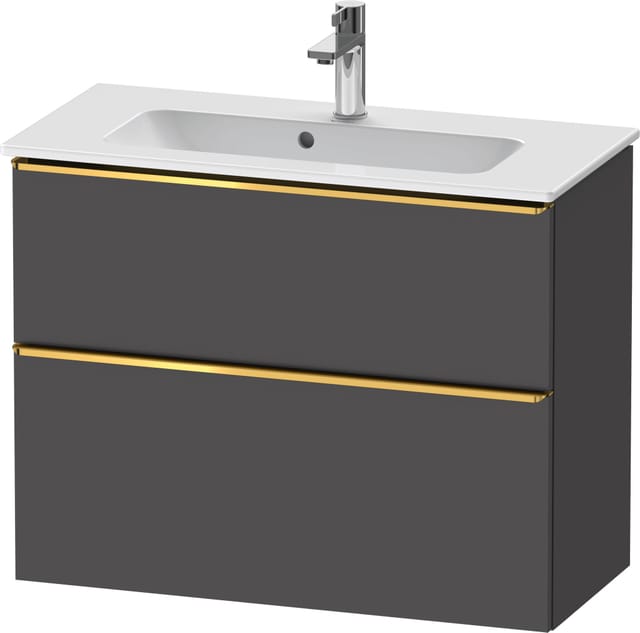 Duravit Waschtischunterschrank D-Neo Compact 81x37,2, g pol/gra m, 1 Kast, 1 A, wandhängend