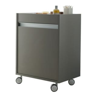 Duravit Rollcontainer Ketho 50x36x67cm, Tür rechts, basalt matt