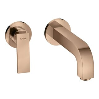 hansgrohe Fertigmontageset Axor Citterio UP-Waschtisch-Einhebelmischer, A 220mm, m Hebel, pol. r gol