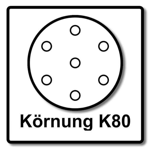 Makita Schleifpapier Klett 125 K80 P-43642