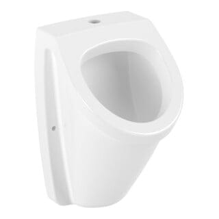 V&B Absaug-Urinal Newo 32x34cm, eckig, Zulauf von oben, weiß