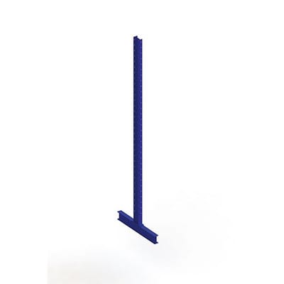 Meta Kragarmregal Ständer IPE140 doppelseitig 3500x400 mm Enzianblau Multistrong M