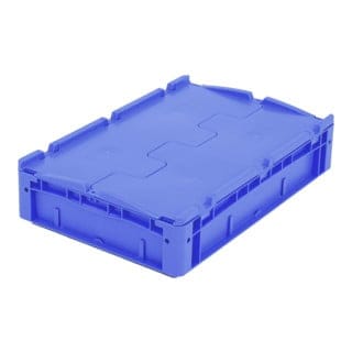 Bito Eurostapelbehälter XL mit Deckel XLD64121D L600xB400xH138 mm, blau