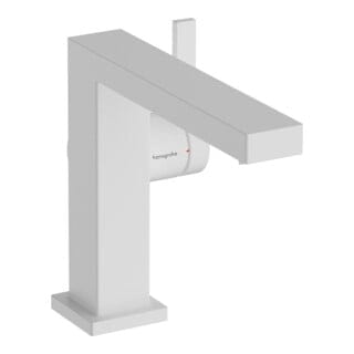 hansgrohe Einhebel-Waschtischarmatur Tecturis E Ausl. 155mm, m Zugst.Abl.Gar., mattweiß