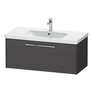 Duravit Waschtischunterschrank D-Code 98,4x40x46cm, 1 Ausz., graph ma, Gr. chr
