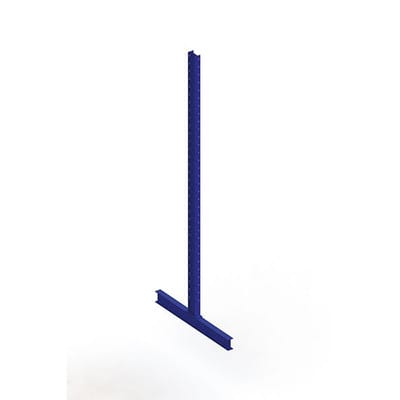 Meta Kragarmregal Ständer IPE140 doppelseitig 3500x600 mm Enzianblau Multistrong M