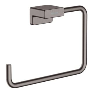 hansgrohe Handtuchring AddStoris schw, Wandmont., Met., brush. bla vc