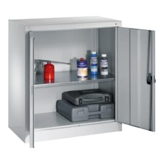 C+P Flügeltürenschrank Serie 13, H1000xB935xT400mm, 7035/7035
