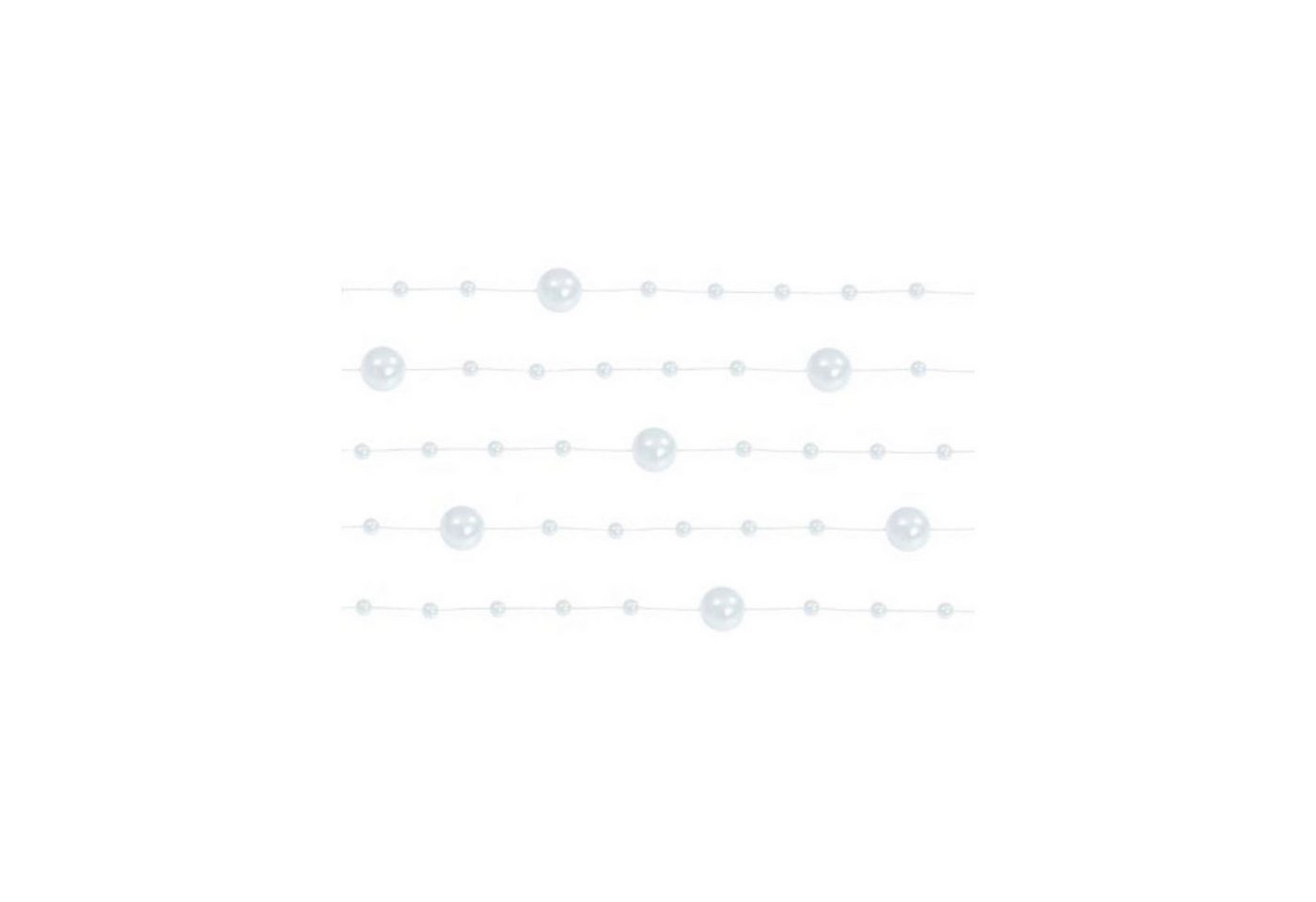 Perlengirlanden, Perlmutt, 1,3m (1 Pack / 5 Stk.)