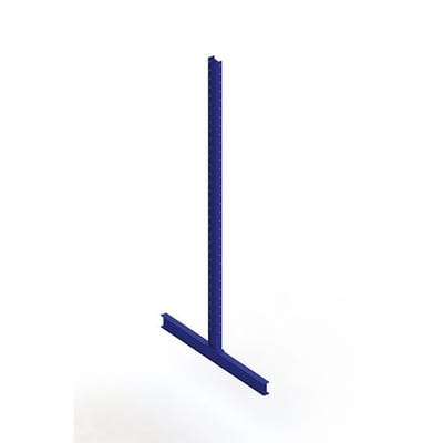 Meta Kragarmregal Ständer IPE140 doppelseitig 3500x800 mm Enzianblau Multistrong M