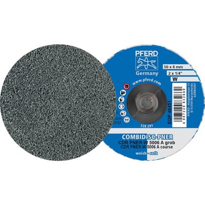 PFERD TOOLS COMBIDISC verpresste Vliesronde CDR PNER Ø 50mm Weich A Grob für Finish