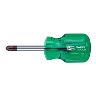 PB Swiss Tools Pozidriv-Schraubendreher, mit Kunststoffheft, Kreuzschlitzgröße 1K
