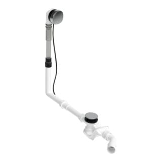 Duravit Ab-/Überlaufgarnitur Quadroval d= 5,2cm, chrom