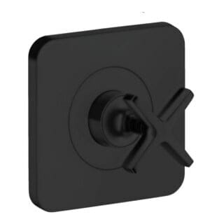 hansgrohe Fertigset Axor Citterio E UP-Absperrventil 120x120mm, mattschwarz