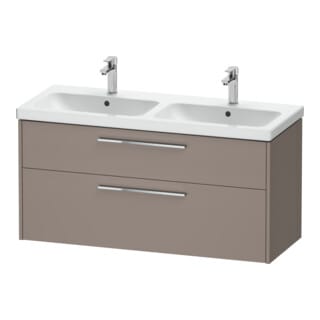 Duravit Waschtischunterschrank D-Code 118,4x55,5x46cm, 2 L, S, ba ma, Gr. chr