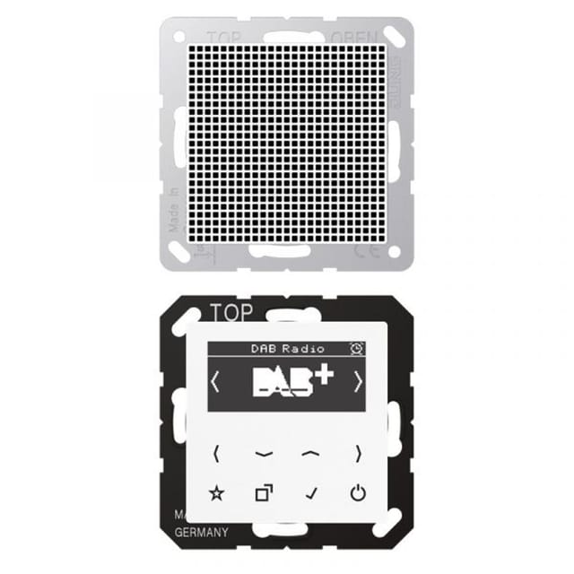 Jung Smart DAB+ Digitalradio Set Mono 1LS DAB A1 WW
