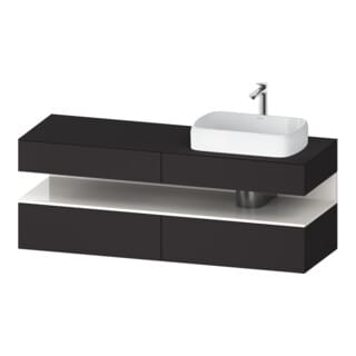 Duravit Waschtischunterschrank Qatego 160x55x60cm, w g/Gra m, Pl, Beck. re