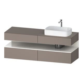 Duravit Waschtischunterschrank Qatego 160x55x60cm, w g/b m, Pl, B re, Nischenb