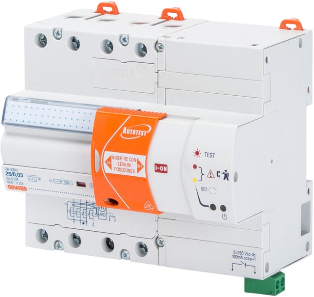 Gewiss FI-Schutzschalter 4P 63A 0,03B IR 7M GW90943B