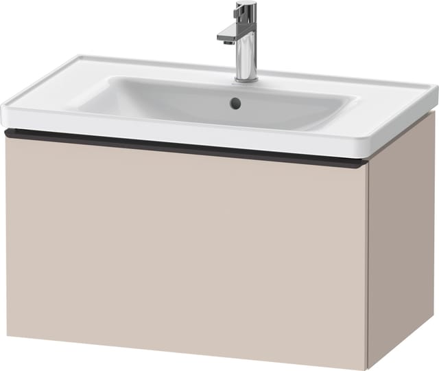 Duravit Waschtischunterschrank D-Neo 78,4x45,2cm, sw/Taup ma, 1 Ausz., wandhängend