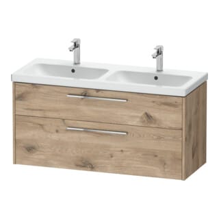 Duravit Waschtischunterschrank D-Code 118,4x55,5x46cm, 2 L, S, E Marmor, G chr