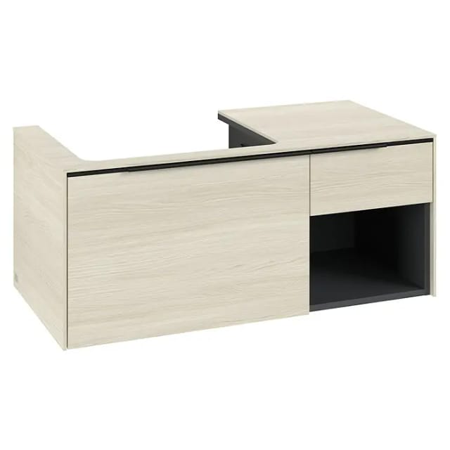 V&B Waschtischunterschrank Beck. li Subway 3.0 100,1x42,25x51,6cm, m LE/Gr vo b, wh. Oa