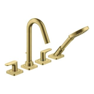 hansgrohe Fertigset Axor Citterio M 4-L-BW-Rand-Arm., Ausl. 135mm, brush. br