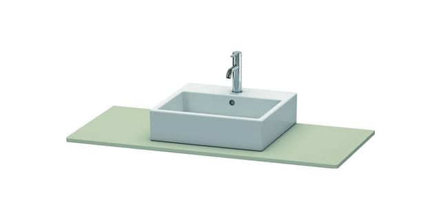 Duravit Konsole XSquare 80x55cm, Tau s-matt, mit 1 Ausschnitt