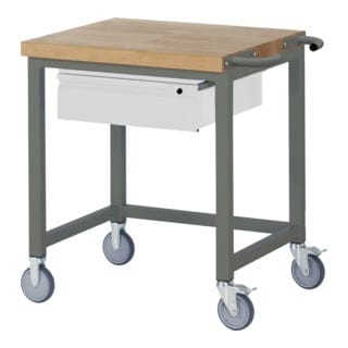 STIER Fahrbare Werkbank Premium mit 1 Schublade BxTxH 750x700x880mm