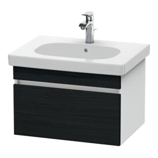Duravit Waschtischunterschrank DuraStyle 60x45,3cm, Ei sw/we ma, 1 Ausz., wandhängend